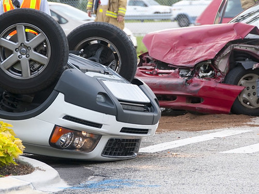 A car after a serious collision